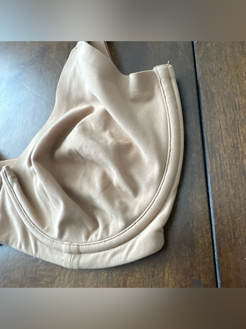 Skims Underwire Unlined Bra Tan 32DDDD Adjustable Strap Back Close Smooth Edge - Picture 2 of 7